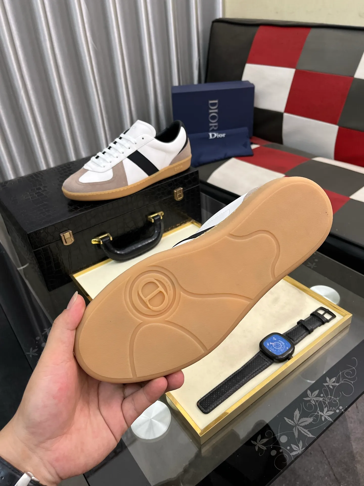Men's Men's Shoes 💰400⌚️⌚️《Dior DIOR*》The latest and most popular casual shoes, top brand [seduce] luxury~purchase, top~quality. [Strong] The upper is made of imported breathable cowhide with material ➕ breathable sheepskin feet (•) and fine workmanship. Original stylish and stylish soft rubber wear-resistant outsole, light and comfortable on the foot, size: 38-443️⃣colors available